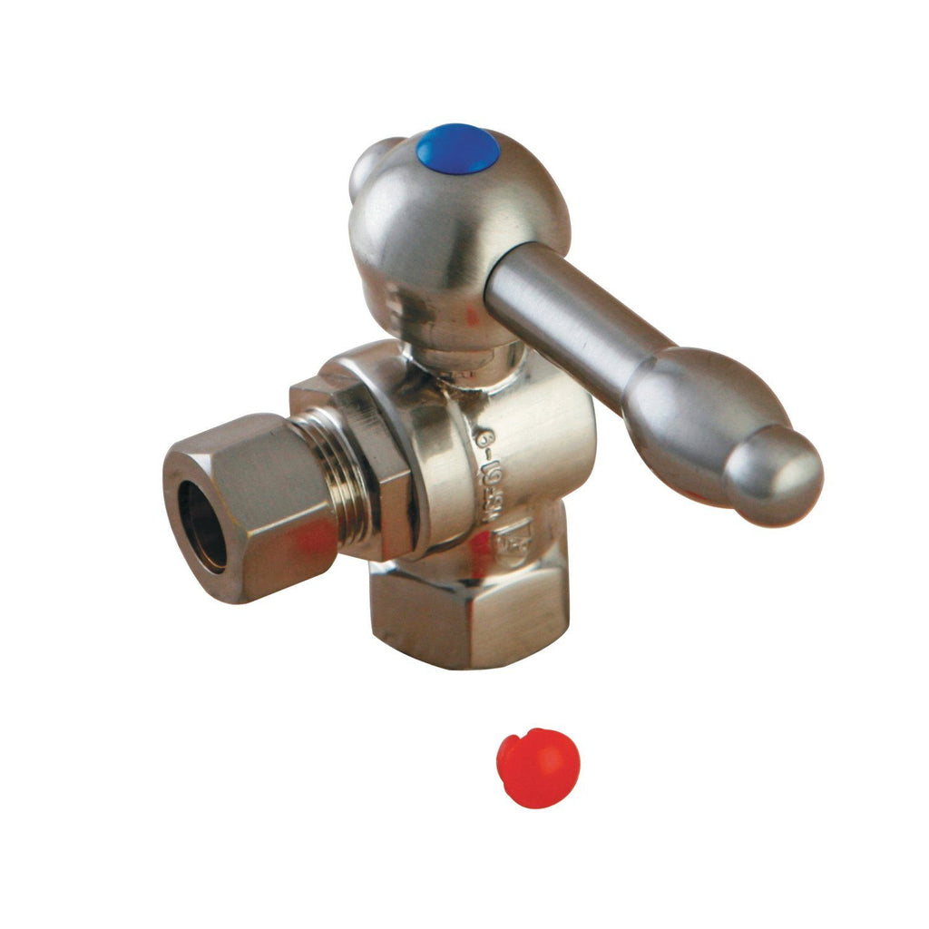 Vintage 3/8-Inch FIP x 3/8-Inch O.D. Comp Quarter-Turn Angle Shut-Off Valve