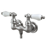 Vintage Two-Handle 2-Hole Tub Wall Mount Clawfoot Tub Faucet