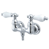 Vintage Two-Handle 2-Hole Tub Wall Mount Clawfoot Tub Faucet