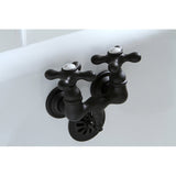 Vintage Two-Handle 2-Hole Tub Wall Mount Clawfoot Tub Faucet