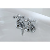 Vintage Two-Handle 2-Hole Tub Wall Mount Clawfoot Tub Faucet