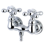 Vintage Two-Handle 2-Hole Tub Wall Mount Clawfoot Tub Faucet