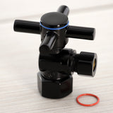 Concord 1/2-Inch FIP x 3/8-Inch O.D. Comp Quarter-Turn Angle Shut-Off Valve