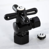 Vintage 1/2-Inch FIP x 3/8-Inch O.D. Comp Quarter-Turn Angle Shut-Off Valve