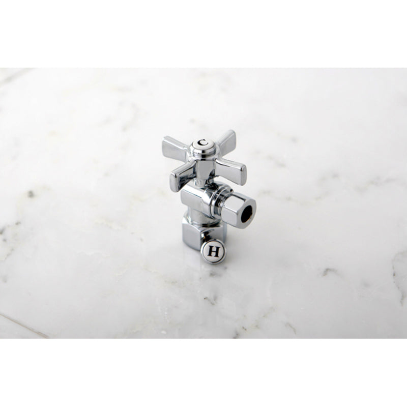 Millennium 1/2-Inch FIP x 3/8-Inch O.D. Comp Quarter-Turn Angle Shut-Off Valve