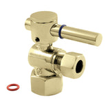 Concord 1/2-Inch FIP x 3/8-Inch O.D. Comp Quarter-Turn Angle Shut-Off Valve