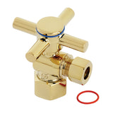 Concord 1/2-Inch FIP x 3/8-Inch O.D. Comp Quarter-Turn Angle Shut-Off Valve