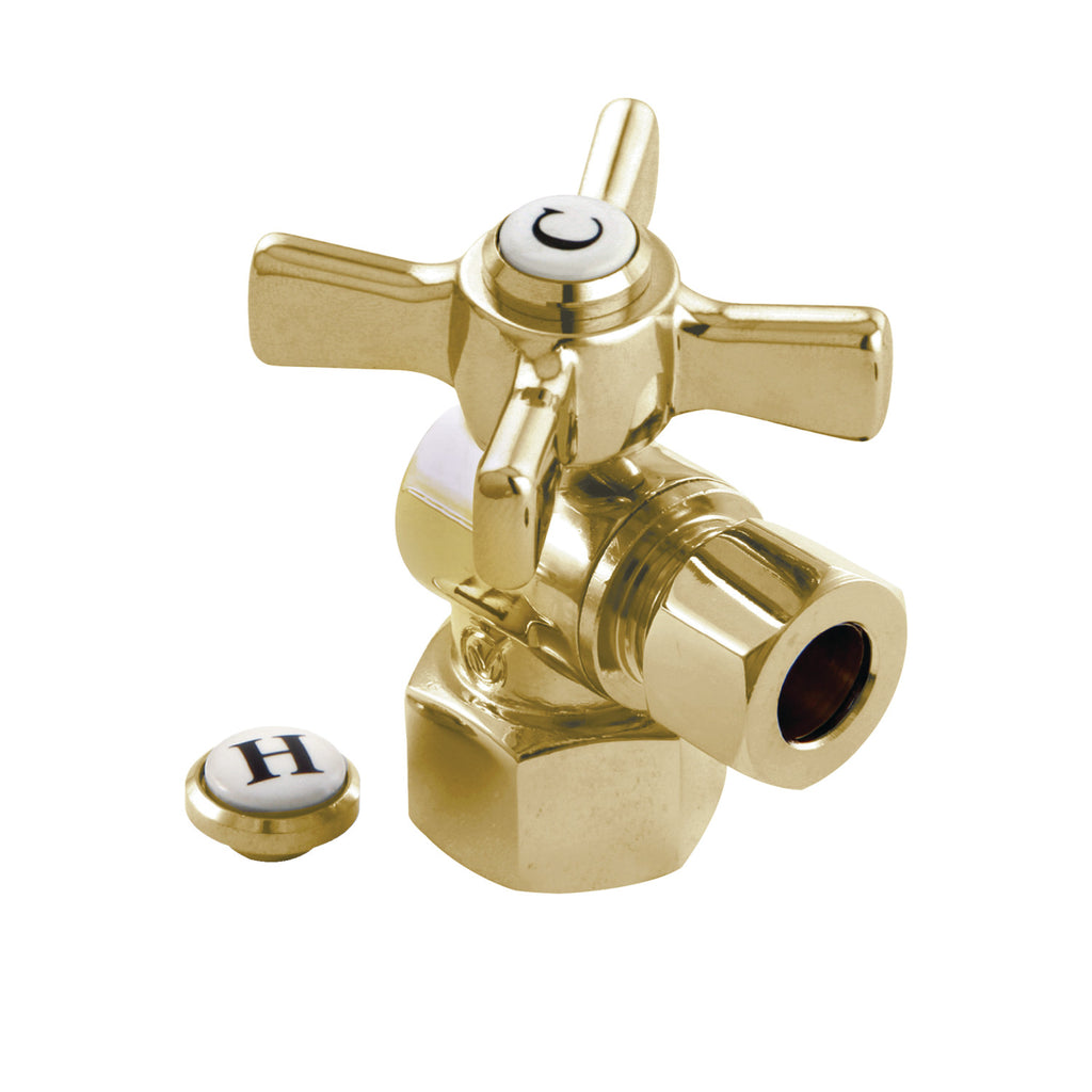 Millennium 1/2-Inch FIP x 3/8-Inch O.D. Comp Quarter-Turn Angle Shut-Off Valve