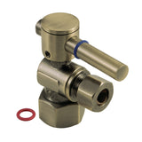 Concord 1/2-Inch FIP x 3/8-Inch O.D. Comp Quarter-Turn Angle Shut-Off Valve