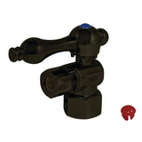 Vintage 1/2-Inch FIP x 3/8-Inch O.D. Comp Quarter-Turn Angle Shut-Off Valve