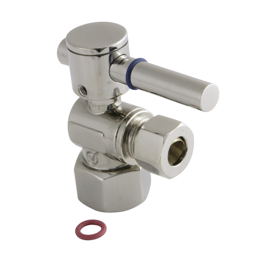 Concord 1/2-Inch FIP x 3/8-Inch O.D. Comp Quarter-Turn Angle Shut-Off Valve