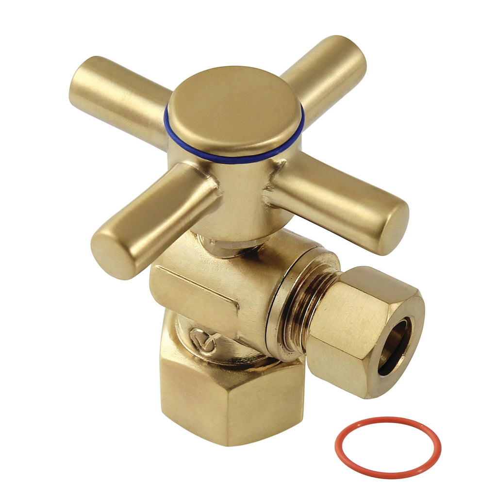 Concord 1/2-Inch FIP x 3/8-Inch O.D. Comp Quarter-Turn Angle Shut-Off Valve