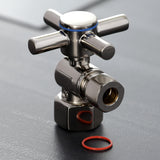 Concord 1/2-Inch FIP x 3/8-Inch O.D. Comp Quarter-Turn Angle Shut-Off Valve