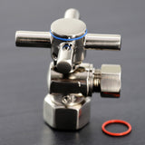 Concord 1/2-Inch FIP x 3/8-Inch O.D. Comp Quarter-Turn Angle Shut-Off Valve