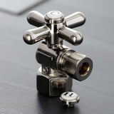 Vintage 1/2-Inch FIP x 3/8-Inch O.D. Comp Quarter-Turn Angle Shut-Off Valve