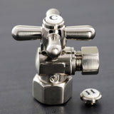 Vintage 1/2-Inch FIP x 3/8-Inch O.D. Comp Quarter-Turn Angle Shut-Off Valve