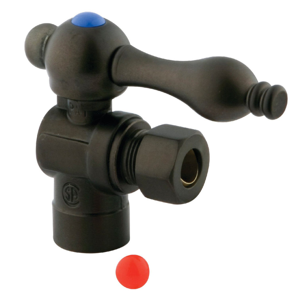 Vintage 1/2-Inch Sweat x 3/8-Inch O.D. Comp Angle Shut-Off Valve