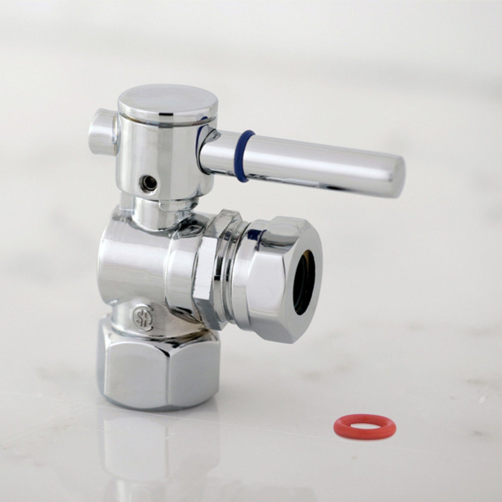 Concord 1/2-Inch FIP x 1/2-Inch or 7/16-Inch Slip Joint Quarter-Turn Angle Shut-Off Valve