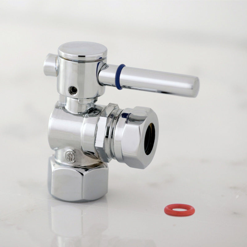 Concord 1/2-Inch FIP x 1/2-Inch or 7/16-Inch Slip Joint Quarter-Turn Angle Shut-Off Valve