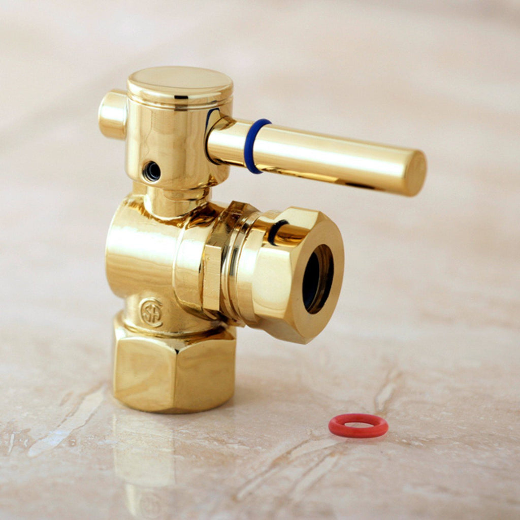 Concord 1/2-Inch FIP x 1/2-Inch or 7/16-Inch Slip Joint Quarter-Turn Angle Shut-Off Valve