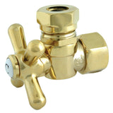 Vintage 1/2-Inch FIP x 1/2-Inch or 7/16-Inch Slip Joint Quarter-Turn Angle Shut-Off Valve