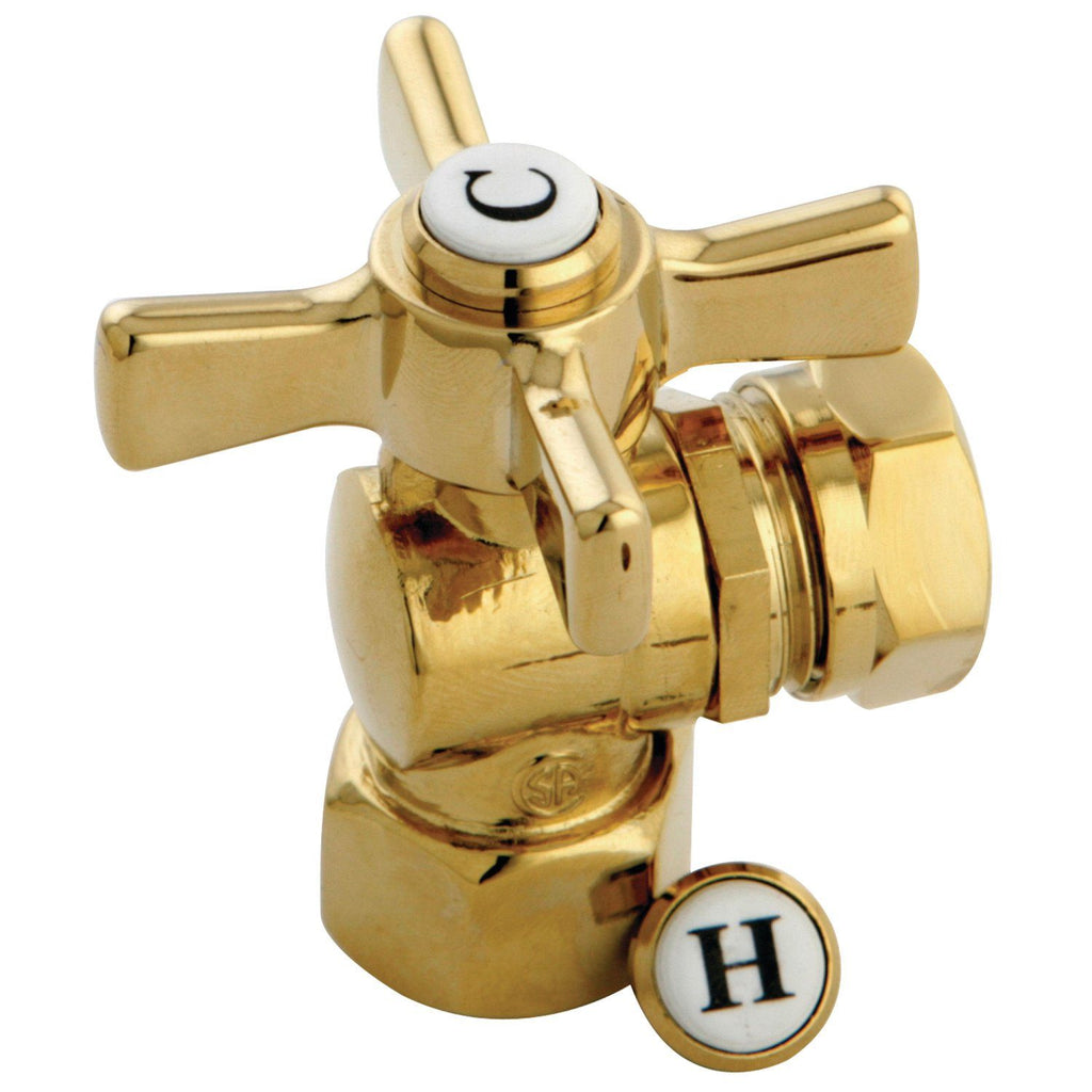 Millennium 1/2-Inch FIP x 1/2-Inch or 7/16-Inch Slip Joint Quarter-Turn Angle Shut-Off Valve