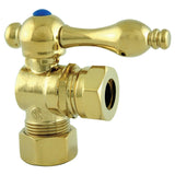 Vintage 1/2-Inch FIP x 1/2-Inch or 7/16-Inch Slip Joint Quarter-Turn Angle Shut-Off Valve