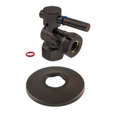 1/2-Inch FIP x 1/2-Inch or 7/16-Inch Slip Joint Quarter-Turn Angle Shut-Off Valve with Flange