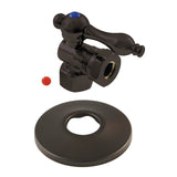 1/2-Inch FIP x 1/2-Inch or 7/16-Inch Slip Joint Quarter-Turn Angle Shut-Off Valve with Flange