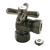 Vintage 1/2-Inch FIP x 1/2-Inch or 7/16-Inch Slip Joint Quarter-Turn Angle Shut-Off Valve