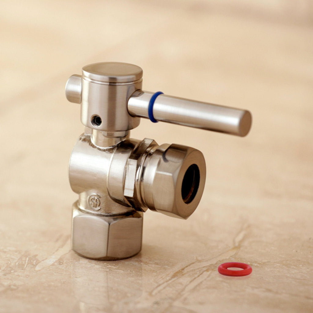 Concord 1/2-Inch FIP x 1/2-Inch or 7/16-Inch Slip Joint Quarter-Turn Angle Shut-Off Valve