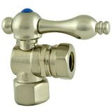Vintage 1/2-Inch FIP x 1/2-Inch or 7/16-Inch Slip Joint Quarter-Turn Angle Shut-Off Valve