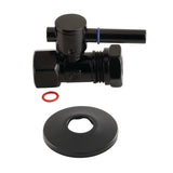 1/2-Inch FIP x 1/2-Inch or 7/16-Inch Slip Joint Quarter-Turn Straight Shut-Off Valve with Flange