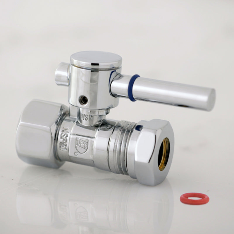 Concord 1/2-Inch FIP x 1/2-Inch or 7/16-Inch Slip Joint Quarter-Turn Straight Shut-Off Valve