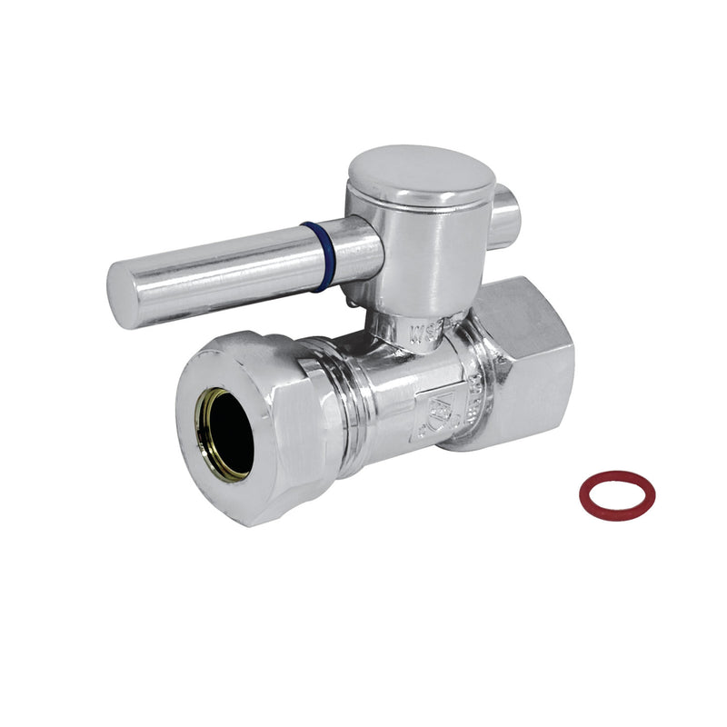 Concord 1/2-Inch FIP x 1/2-Inch or 7/16-Inch Slip Joint Quarter-Turn Straight Shut-Off Valve