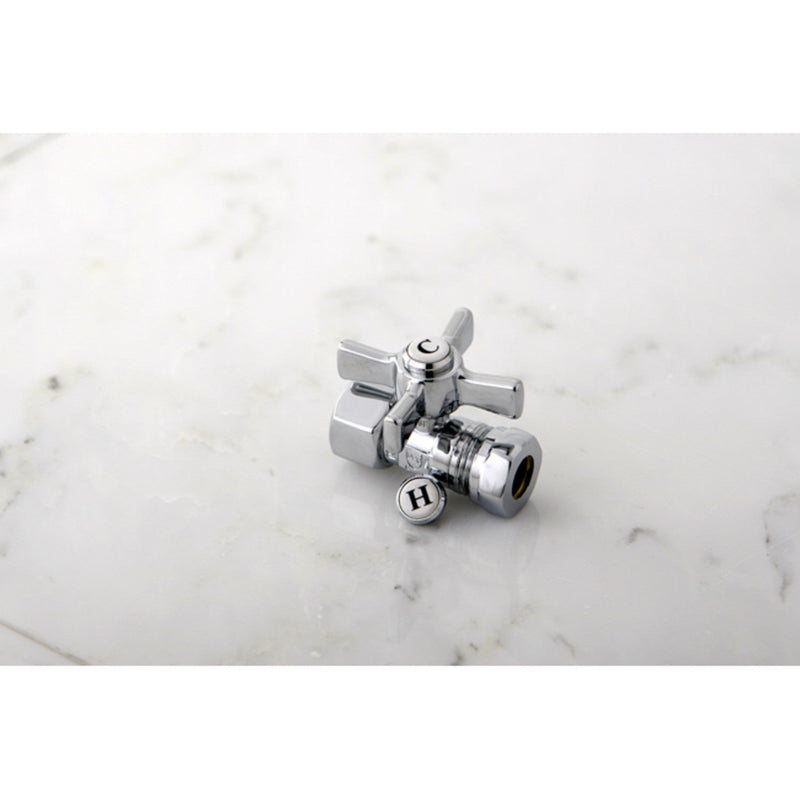 Millennium 1/2-Inch FIP x 1/2-Inch or 7/16-Inch Slip Joint Quarter-Turn Straight Shut-Off Valve