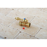 Vintage 1/2-Inch FIP x 1/2-Inch or 7/16-Inch Slip Joint Quarter-Turn Straight Shut-Off Valve