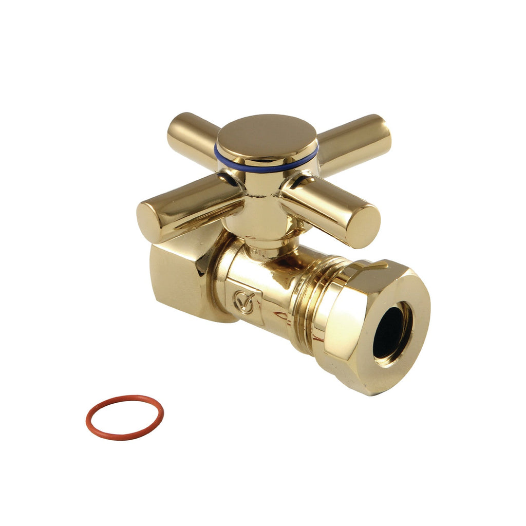 Concord 1/2-Inch FIP x 1/2-Inch or 7/16-Inch Slip Joint Quarter-Turn Straight Shut-Off Valve