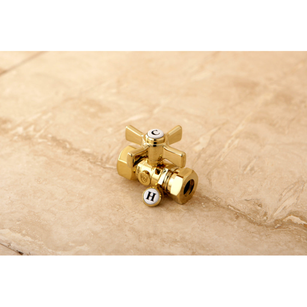 Millennium 1/2-Inch FIP x 1/2-Inch or 7/16-Inch Slip Joint Quarter-Turn Straight Shut-Off Valve