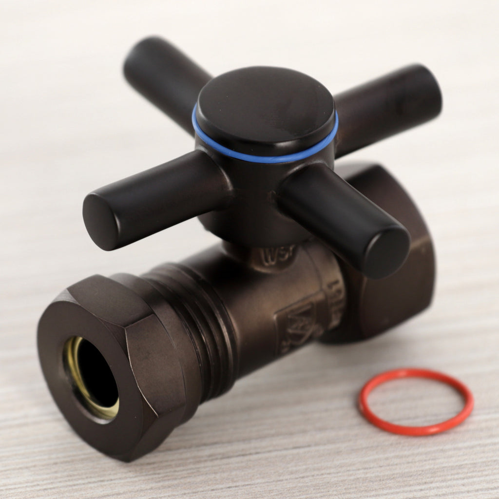 Concord 1/2-Inch FIP x 1/2-Inch or 7/16-Inch Slip Joint Quarter-Turn Straight Shut-Off Valve