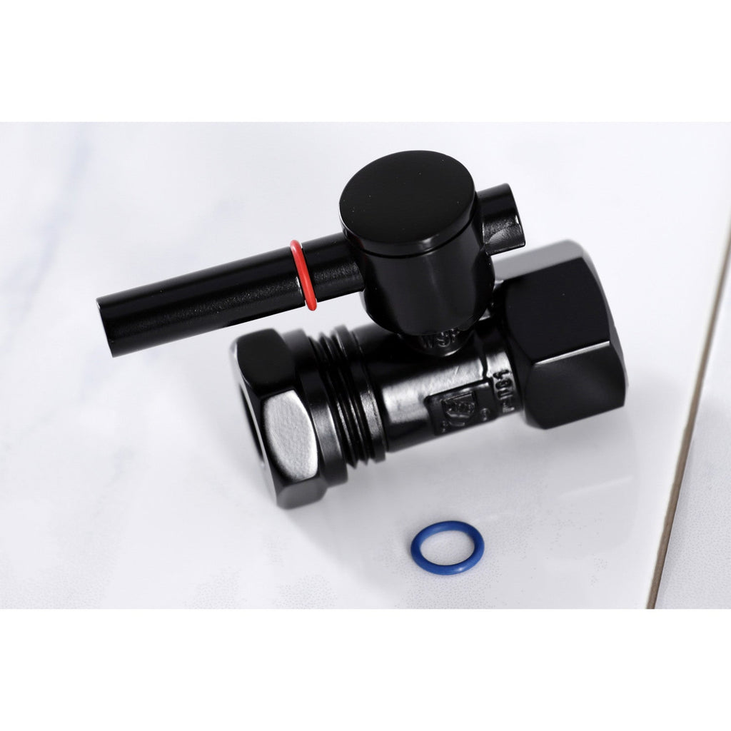 Concord 5/8-Inch O.D. Comp x 1/2-Inch O.D. Comp Quarter-Turn Straight Shut-Off Valve