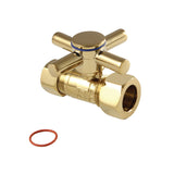 Concord 5/8-Inch O.D. Comp x 1/2-Inch O.D. Comp Quarter-Turn Straight Shut-Off Valve
