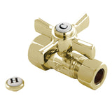 Millennium 5/8-Inch O.D. Comp x 1/2-Inch O.D. Comp Quarter-Turn Straight Shut-Off Valve