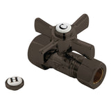 Millennium 5/8-Inch O.D. Comp x 1/2-Inch O.D. Comp Quarter-Turn Straight Shut-Off Valve