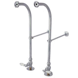 Vintage Rigid Freestand Supply Lines with Stops and Lever Handles