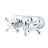 Vintage Two-Handle 2-Hole Tub Wall Mount Clawfoot Tub Faucet