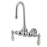 Vintage Two-Handle 2-Hole Tub Wall Mount Clawfoot Tub Faucet