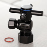 Concord 5/8-Inch O.D. Comp x 3/8-Inch O.D. Comp Quarter-Turn Angle Shut-Off Valve