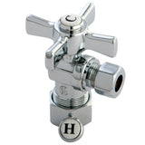 Millennium 5/8-Inch O.D. Comp x 3/8-Inch O.D. Comp Quarter-Turn Angle Shut-Off Valve