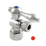 Vintage 5/8-Inch O.D. Comp x 3/8-Inch O.D. Comp Quarter-Turn Angle Shut-Off Valve